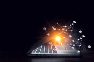 Sosyal bağlantı ve ağ. Karma ortam. Karışık teknik