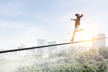 Riskli ve yapmak kararlı. Karışık teknik