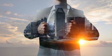 İş önde gelen süper yeteneklerini. Karışık teknik