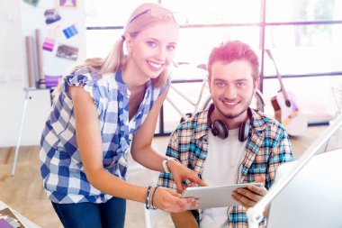 Masada iki Ofis çalışanları