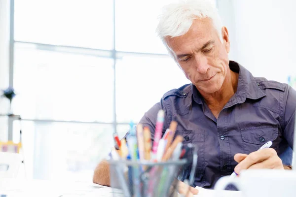 Handsome businessman in office — Stock Photo, Image