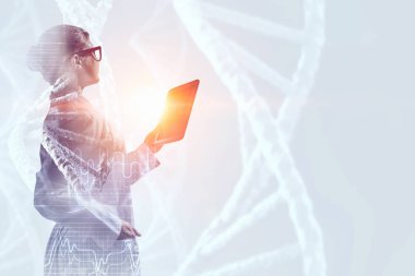 Kadın doktor kullanım tablet. Karışık teknik