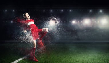 Zafer için sonsuz will ile. Karışık teknik