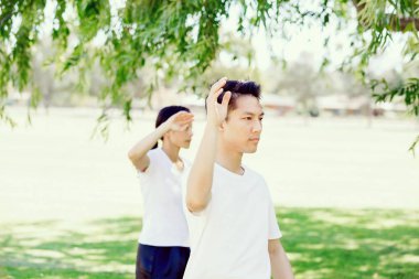 İnsanlar Park Thai chi