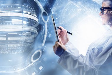 Kadın doktor kullanım tablet. Karışık teknik