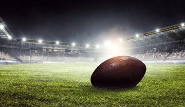 Amerikan futbolu arena. Karışık teknik
