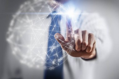 Kablosuz bağlantı futuristik konsepti