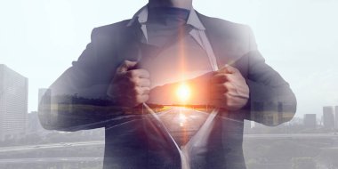 Süper yeteneklerini iş lider