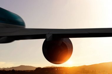 Uçağı yüksek gökyüzü