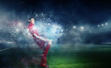 Zafer için sonsuz will ile. Karışık teknik