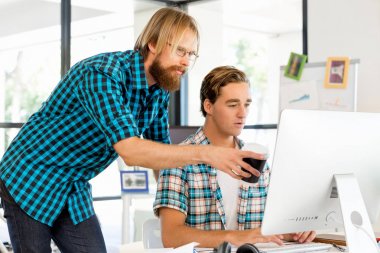 Masada iki Ofis çalışanları