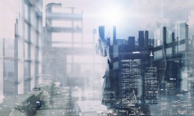 Kent Manzaralı Çift pozlama