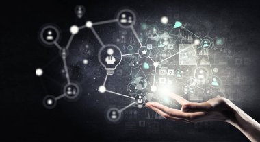 Kablosuz bağlantı futuristik konsepti