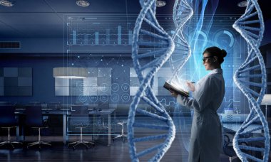 Kadın doktor kullanım tablet. Karışık teknik