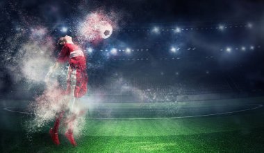 Zafer için sonsuz will ile. Karışık teknik