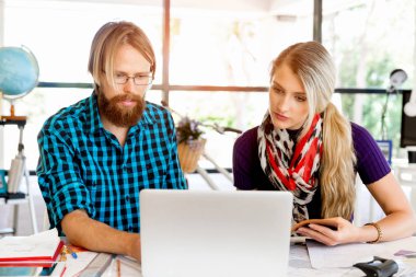 Masada iki Ofis çalışanları