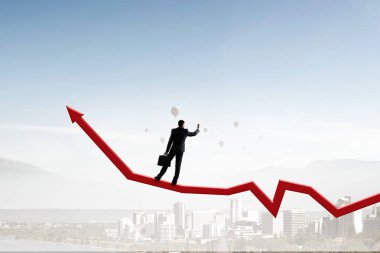 Senin en iyi selfie yakalamak. Karışık teknik