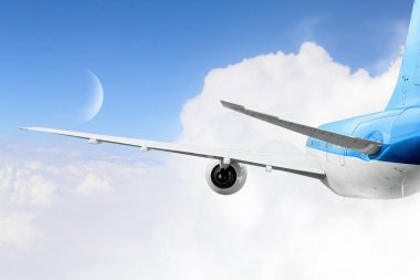 Gökyüzü sörf uçak. Karışık teknik