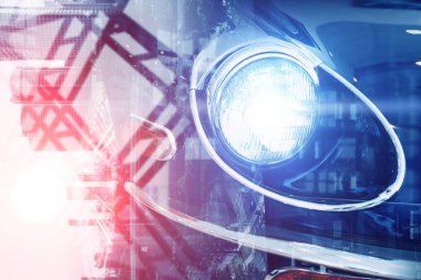 Zarif araba kapatma. Karışık teknik