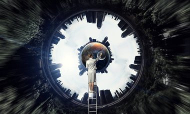 Dünya benimdir. Karışık teknik