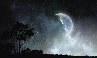 Tatlı gece rüya. Karışık teknik