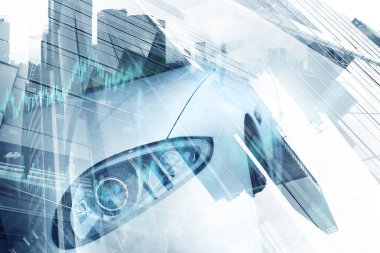 Zarif araba kapatma. Karışık teknik