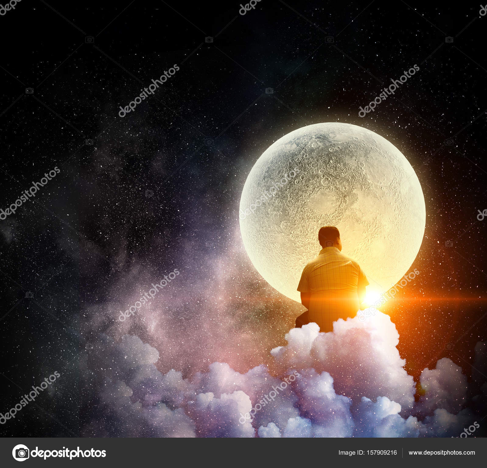 Feeling lonely in this world . Mixed media — Stock Photo © SergeyNivens  #157909216, image size:1600x1540