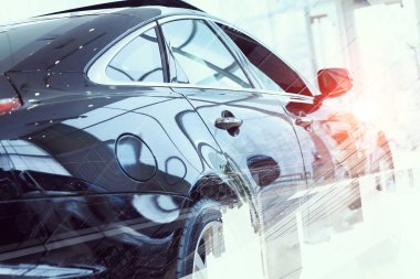 Zarif araba kapatma. Karışık teknik