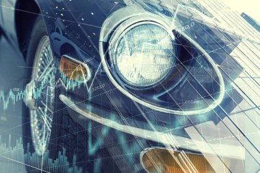 Zarif araba kapatma. Karışık teknik