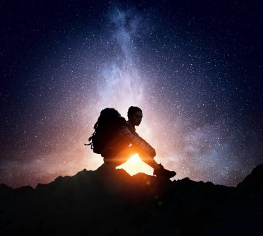 Doğa ile birlik duygusu. Karışık teknik