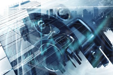 Zarif araba kapatma. Karışık teknik