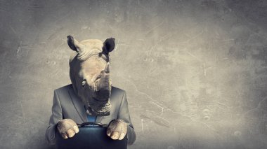 Hayvan iş adamı diplomat. Karışık teknik