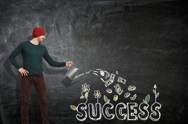 Sağ daha iyi geleceğe yatırım. Karışık teknik