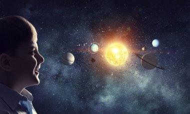 Bu büyük dünya keşfetmek. Karışık teknik