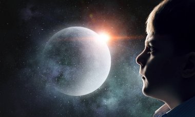 Bu büyük dünya keşfetmek. Karışık teknik