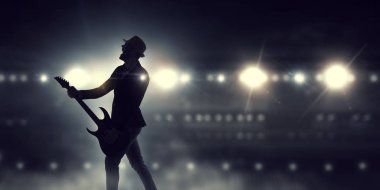 Gitar rock adam. Karışık teknik