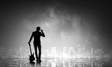 Gitar rock adam. Karışık teknik