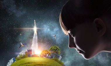 Bu büyük dünya keşfetmek. Karışık teknik