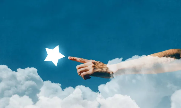 Reach and touch the star — Stock Photo, Image