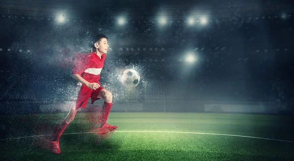 Zafer için sonsuz will ile. Karışık teknik