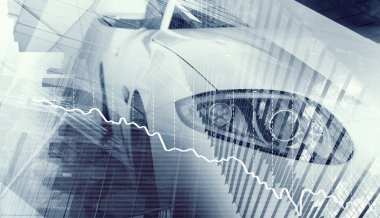 Zarif araba kapatma. Karışık teknik