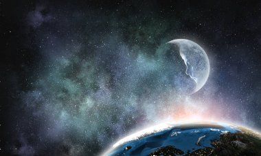 Ay ve dünya gezegen