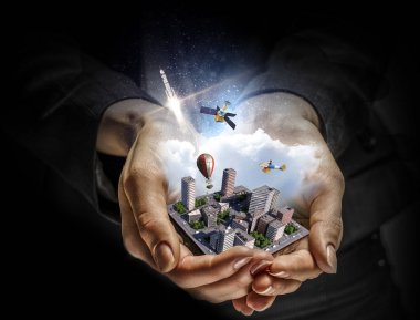 Modern bina ve yapılar. Karışık teknik