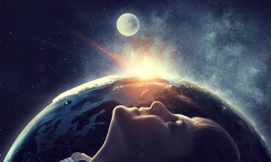 Bu büyük dünya keşfetmek. Karışık teknik