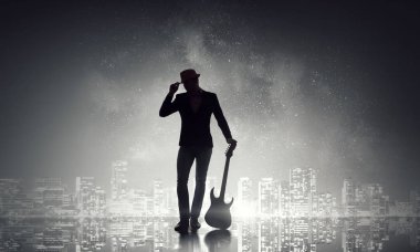 Gitar rock adam. Karışık teknik