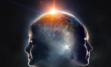 Bu büyük dünya keşfetmek. Karışık teknik