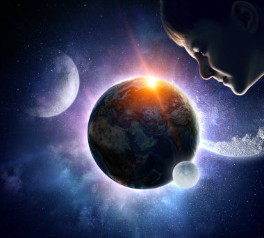 Bu büyük dünya keşfetmek. Karışık teknik