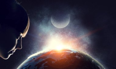 Bu büyük dünya keşfetmek. Karışık teknik