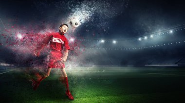 Zafer için sonsuz will ile. Karışık teknik