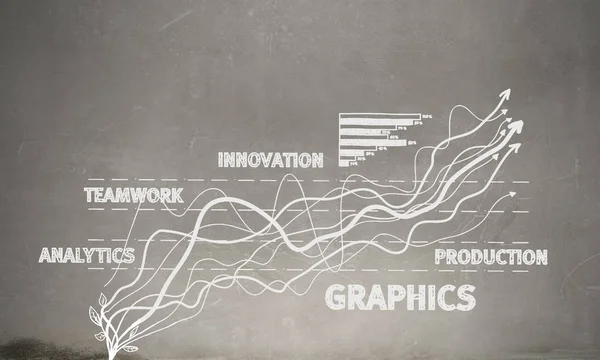Ideias para o crescimento e o progresso. Meios mistos — Fotografia de Stock